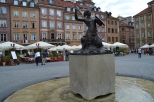 Warszawa - Pomnik Syreny na Rynku Starego Miasta