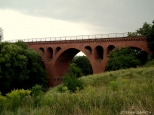 Most nad Liw na nieistniejcej lini kolejowej do Kisielic - w Kwidzyniu
