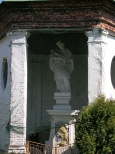 Zerwana.Szlak Jana Nepomucena.Kaplica z XVIII w,figura z 1744r