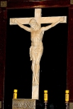 wity Krzy - alabatsrowy krucyfiks w kaplicy Olenickich