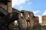 Ruiny zamku w Chudowie - fragment murw obronnych