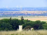 Panorama wsi z widokiem na paac