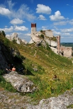 Ruiny zamku Olsztyn na Jurze Krakowsko-Czstochowskiej.