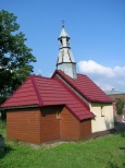 Szczekociny. Drewniano-murowana kaplica w. Stanisawa