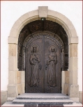 Zdobione drzwi wejciowe do kocia pw. w. Wawrzyca w Wojniczu