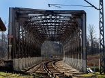 Sucha Beskidzka. Most kolejowy nad Skaw.