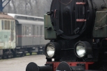 Skansen Taboru Kolejowego w Chabwce - jedna z lokomotyw