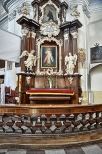 Otarz boczny z obrazem Jezu Ufam Tobie w brodnickim klasztorze