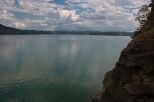 Solina - widoka jeziora z bramy wejciowej