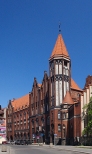 Gliwice. Budynek Poczty Gwnej powsta w latach 1903  1906. Utrzymany w stylu historyzmu z elementami neogotyku