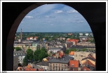 Kalisz - widok miasta z ratuszowej wiey