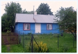 niebieski domek
