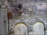 Dom loretański w Gołębiu - fragment drzwi