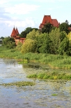 Malbork - widok zamku od strony Nogatu