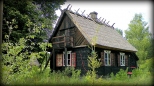 Jeden z kilku domów w wymarłej wsi Budy