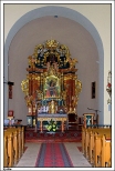 Kotłów - romański kościół pw. Narodzenia NMP, ołtarz główny z obrazem M.B. Kotłowskiej