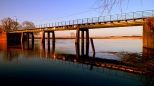 Widok mostu na Biebrzy od strony wschodniej w Gonidzu...