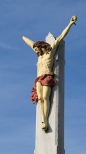 Jezus z przydrożnego krzyża, okolice Żernicy