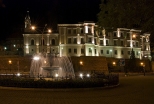 Zamek Sułkowskich w Bielsku - Białej nocą