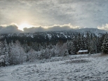 Babia Góra zimą - widok z Sulowej Cyrhli Zawoja.