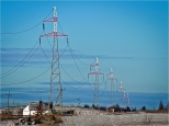 Linia energetyczna 110 kV.
