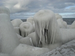 Molo w lodzie - zima 2012
