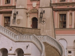 Fragment ratusza w Zamościu - schody