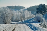 Z cyklu : drogi Suwalszczyzny zim.