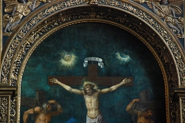 Renesansowy obraz Ukrzyżowania - Bodzentyn
