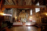 Wnętrze kościoła Michała Archanioła w Binarowej