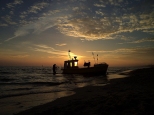 Sopockie rybackie klimaty  o wschodzie słońca.