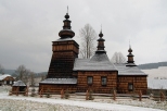Skwirtne - cerkiew śś. Kosmy i Damiana z 1837 r. Beskid Niski