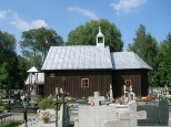 Cmentarna, drewniana kaplica pw. w. Barbary w Szczercowie