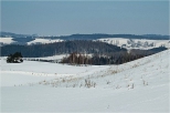 Zimowa wiosna w Suwalskim Parku Krajobrazowym.
