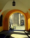 Moszna - wejście do zamku