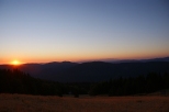 Wschód słońca - widok z Hali Rycerzowej
