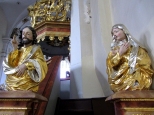 Fragment wnętrza bolesławieckiej bazyliki mniejszej