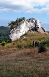 Samotna skała z okolic zamku w Mirowie.