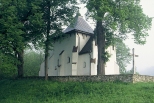 Posada Rybotycka - cerkiew św. Onufrego o świcie