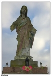 Kokanin - cmentarz parafialny, figura Najświętszego Serca Jezusa