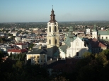 panorama Przemyśla z baszty zamku Kazimierzowskiego w Przemyślu