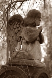 Jedna z zabytkowych rzeb na cmentarzu na Brdnie