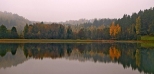 Jezioro Kojle jesieni.