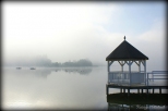 Jezioro Barlineckie w porannych  mgłach ...