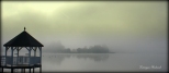 Jezioro Barlineckie w porannych  mgłach ...