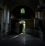 Stare Oleszyce. Wnętrze opuszczonej cerkwi