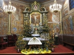 Wnętrze kościoła Świętego Krzyża z XVIII w.
