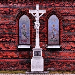 krzyż przy kaplicy w Baborowie