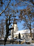 Sceneria zimowa. Kościół w Żyrowej