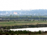 Widok na zamek w Janowcu z Męćmierza nad Wisłą